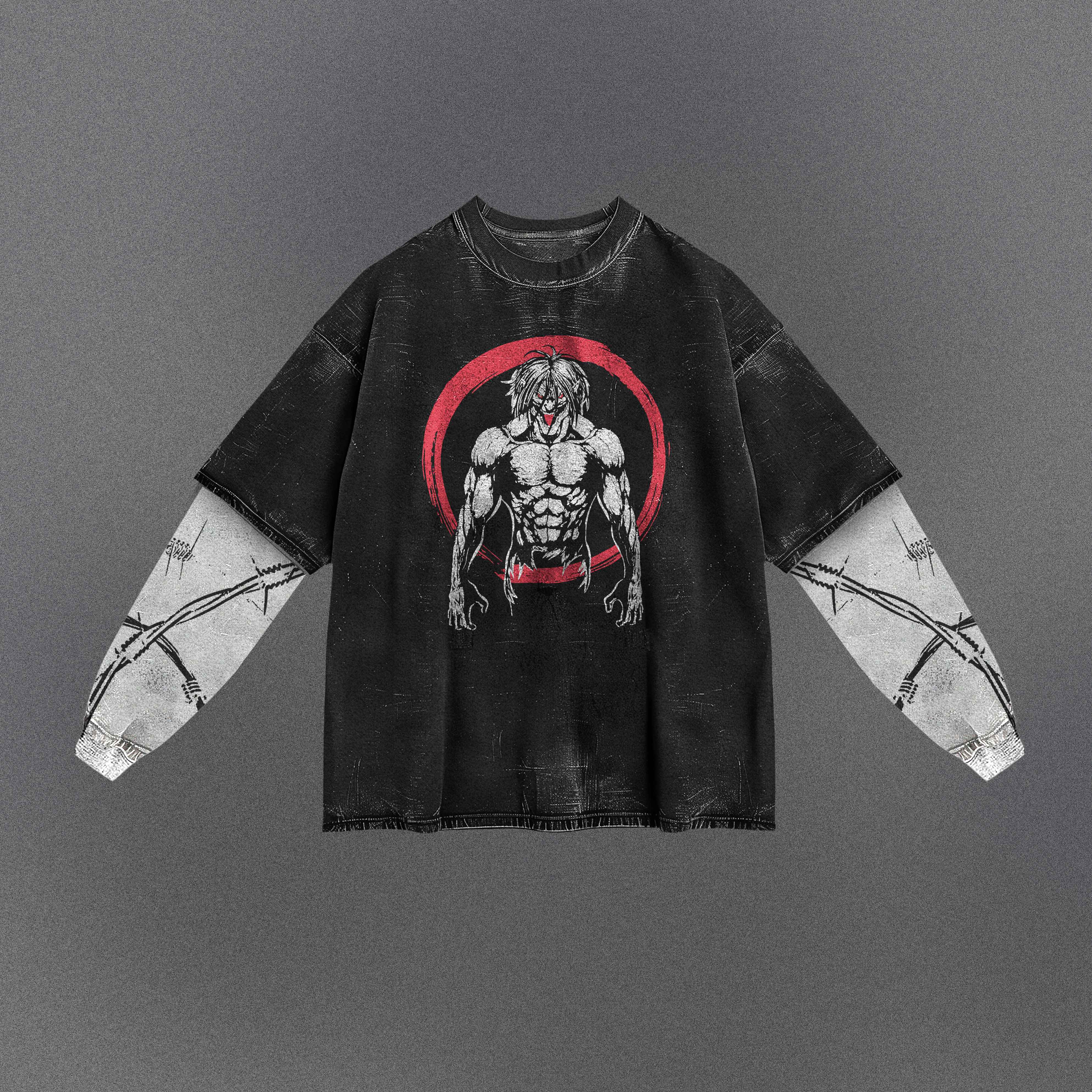 Attack on Titan Eren Titan Double Sleeve T-shirt