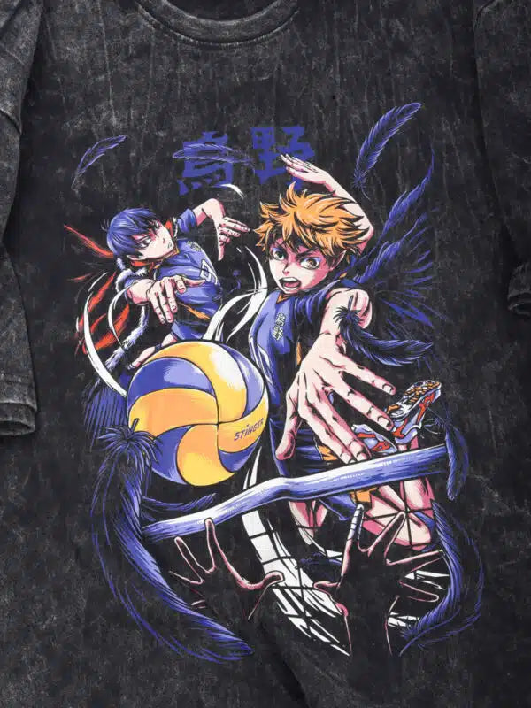 Haikyuu Acid Wash T-Shirt