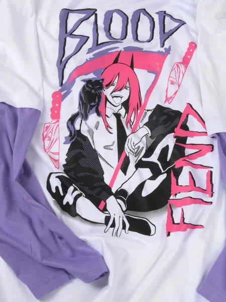 Chainsaw Man Blood Fiend Long T-Shirt