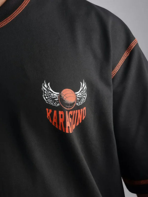 Haikyuu Karasuno Black T-Shirt