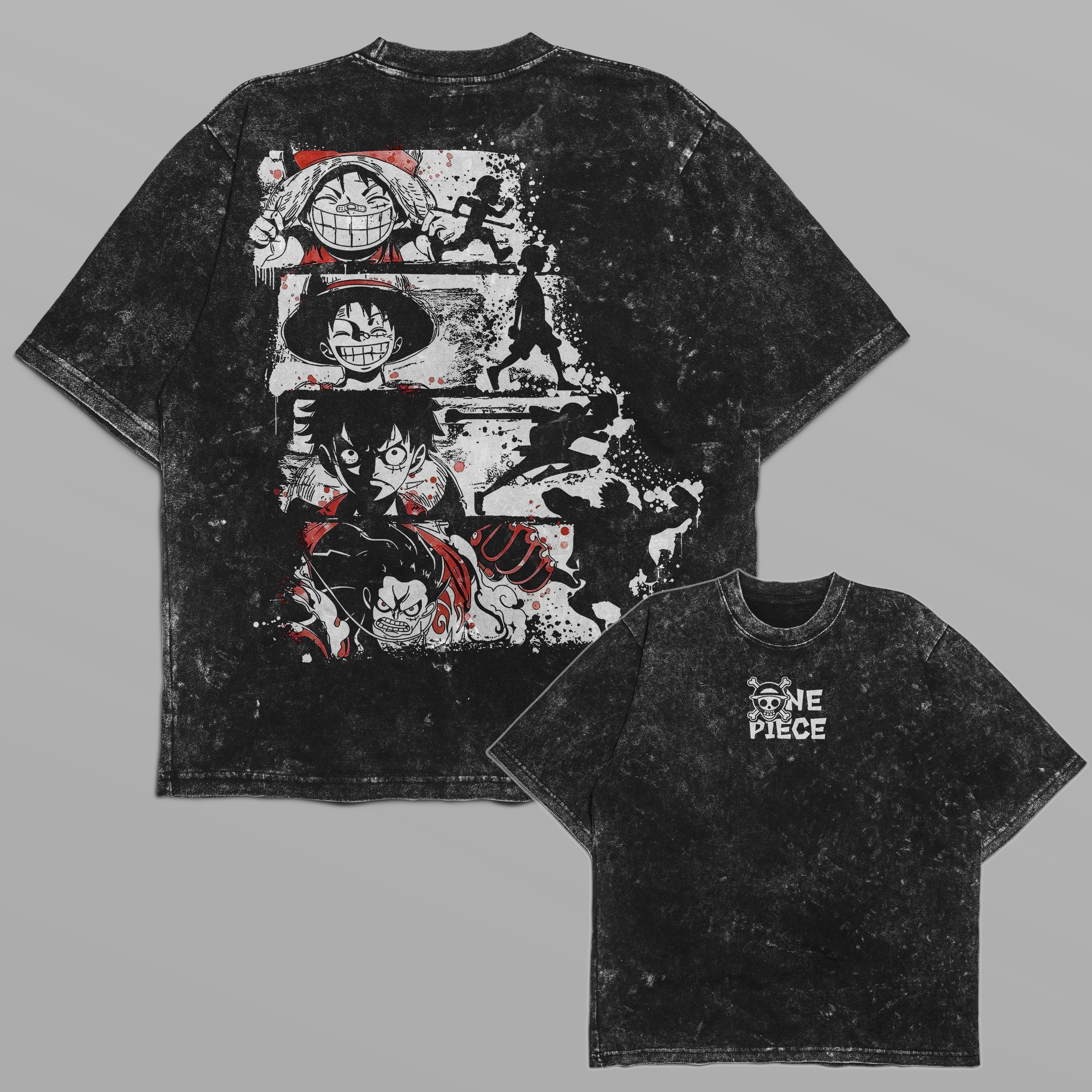 One Piece Luffy Progression T-shirt