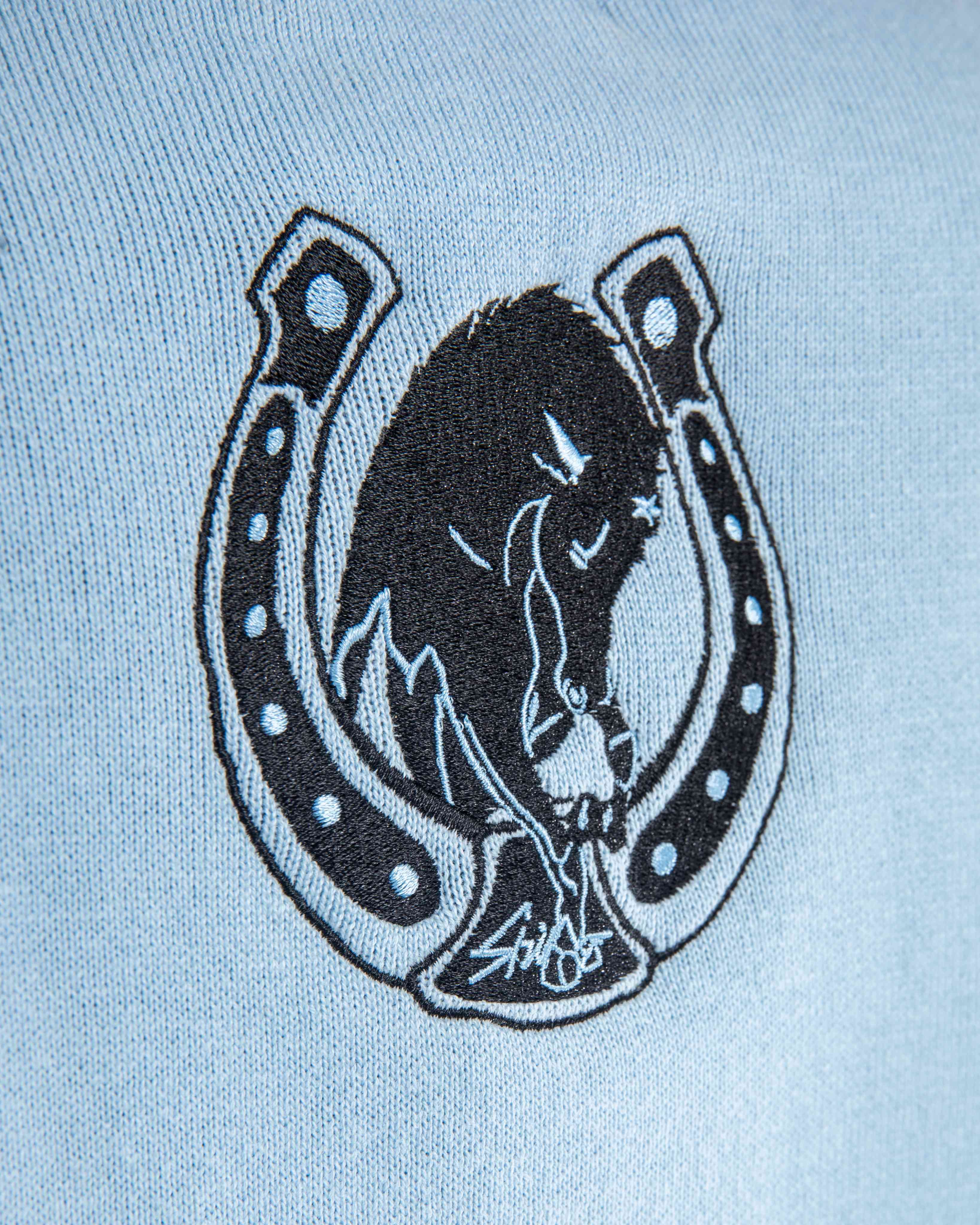 Jojo Light Blue Knit Sweatshirt