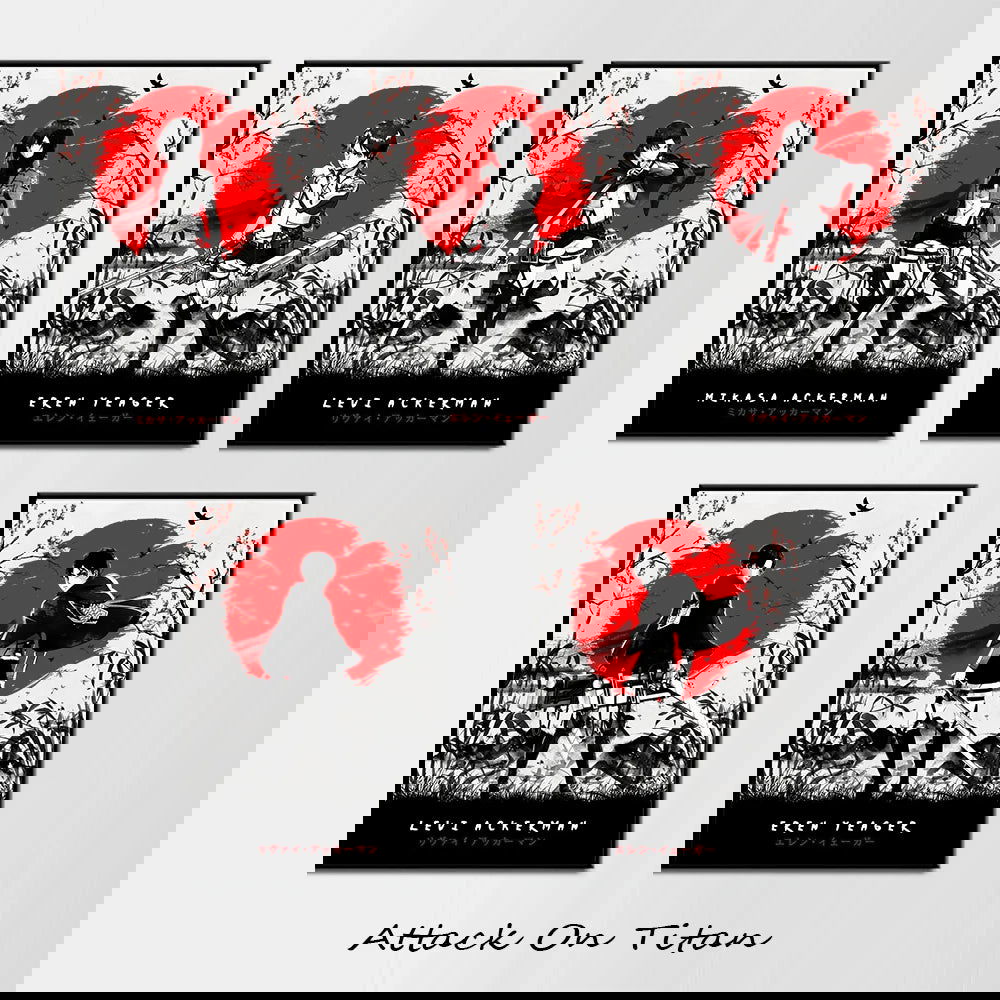 Attack on Titan Artistic Posters - Senpai Attire