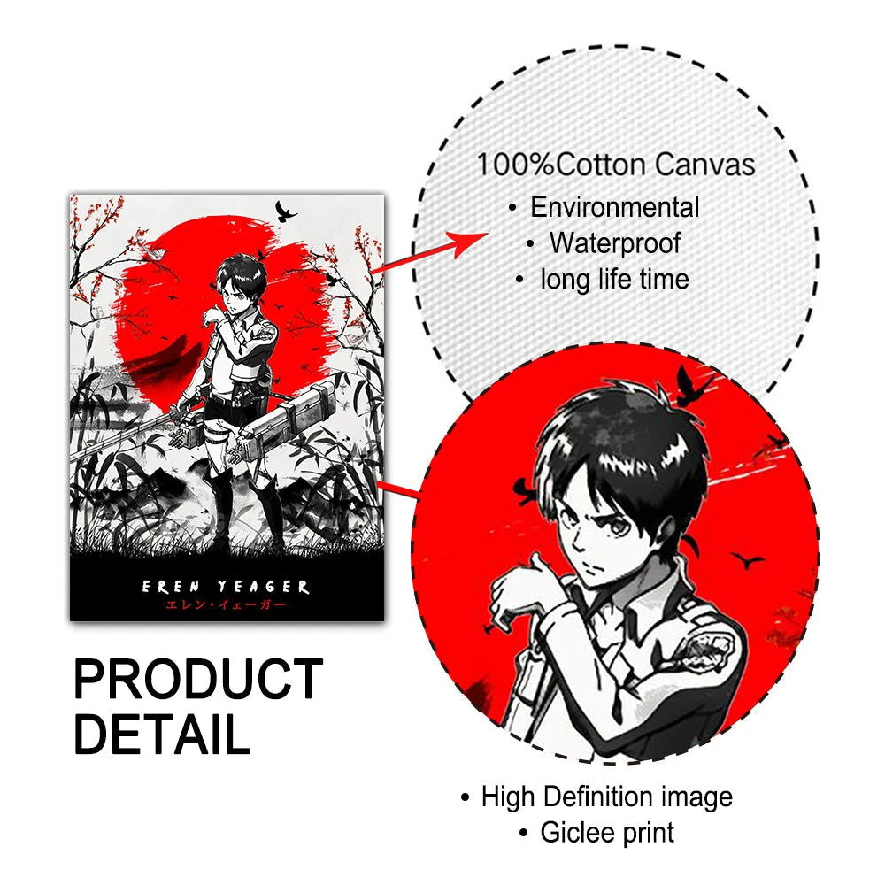 Attack on Titan Artistic Posters - Senpai Attire