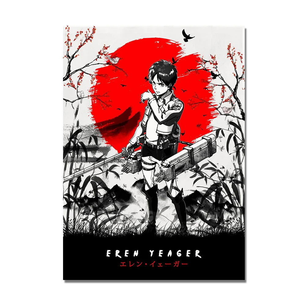 Attack on Titan Artistic Posters - Senpai Attire