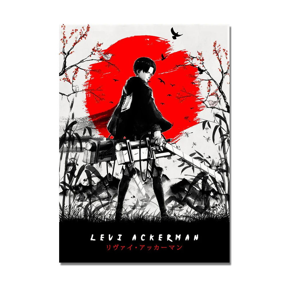 Attack on Titan Artistic Posters - Senpai Attire