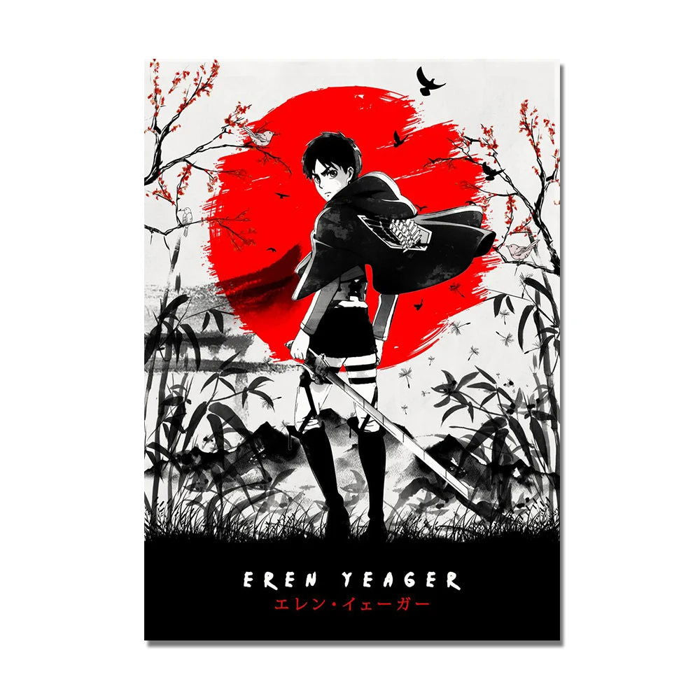 Attack on Titan Artistic Posters - Senpai Attire