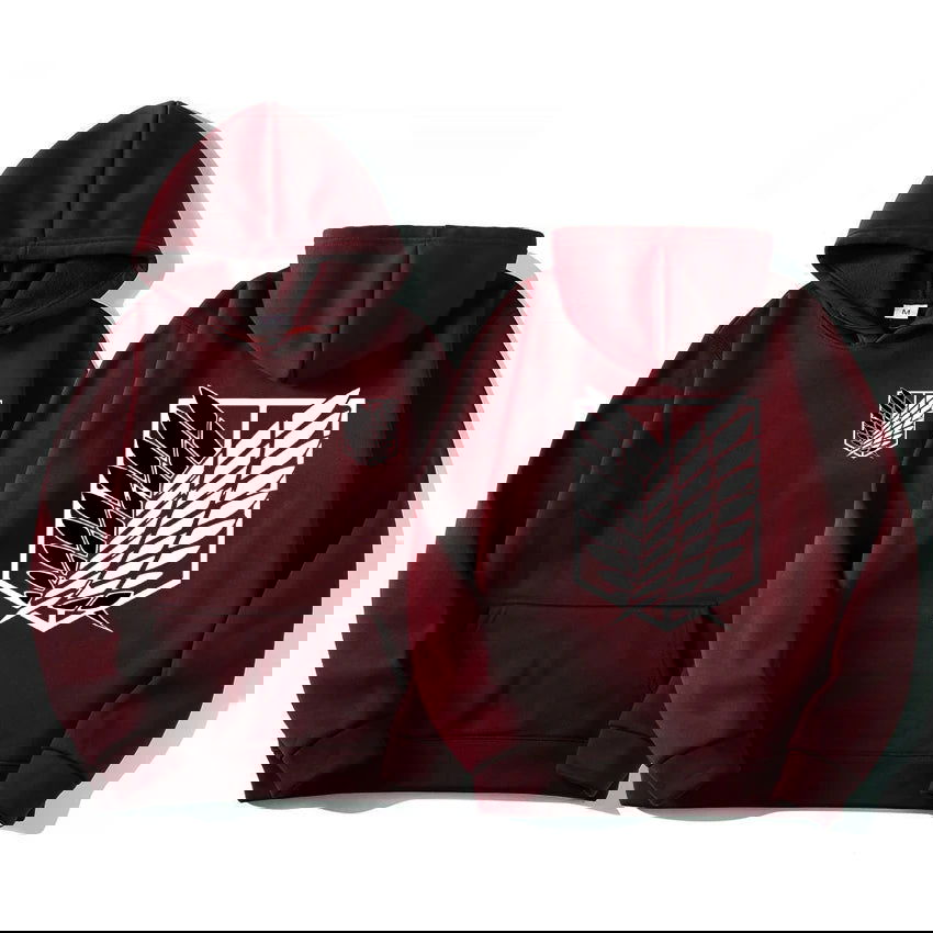 Attack on Titan Black Hoodie - Senpai Attire