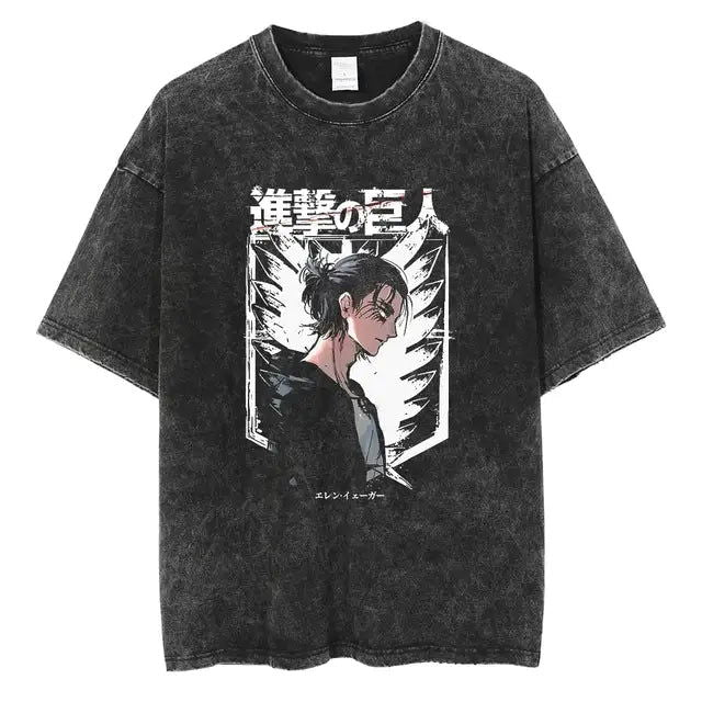 Attack on Titan trending anime Abstract T-shirt - Senpai Attire