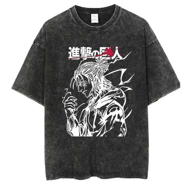Attack on Titan trending anime Rocker T-shirt - Senpai Attire