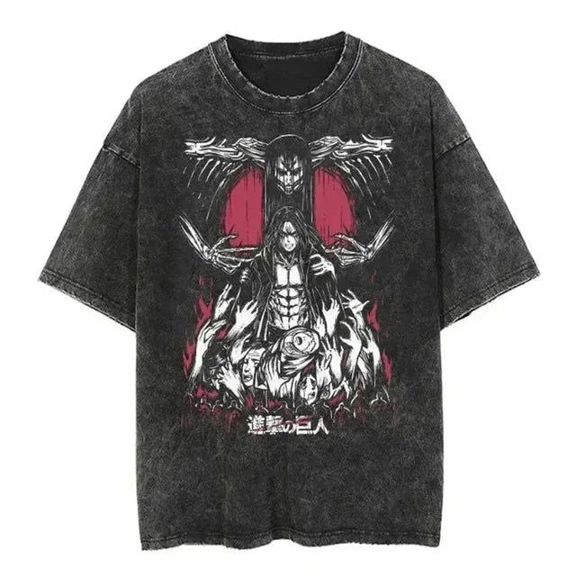 Attack on Titan trending anime Rugged T-shirt - Senpai Attire