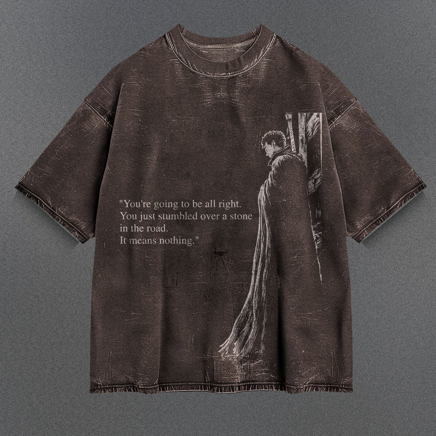 Berserk Cozy Brown Washed T-Shirt