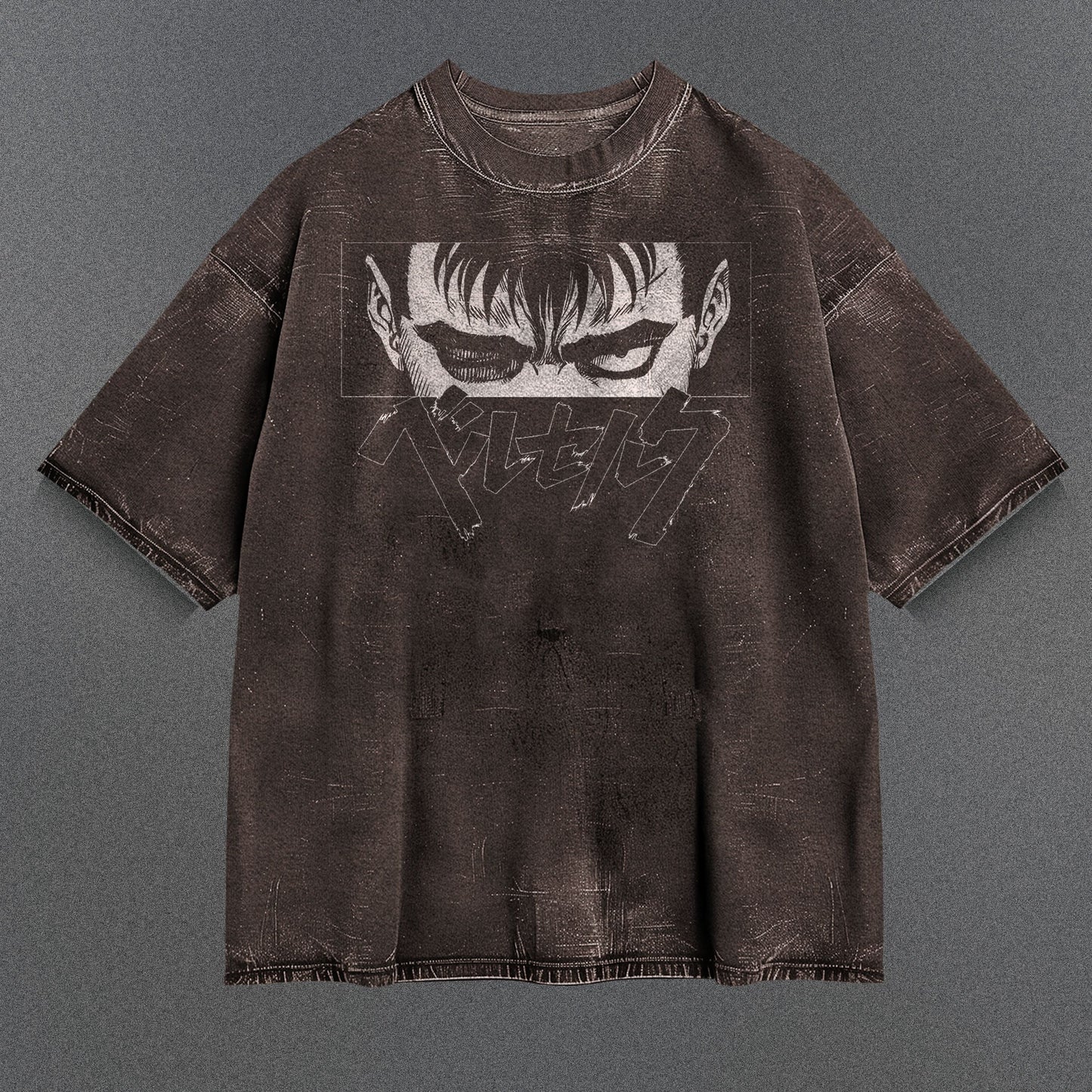 Berserk Lightweight Brown Washed T-Shirt