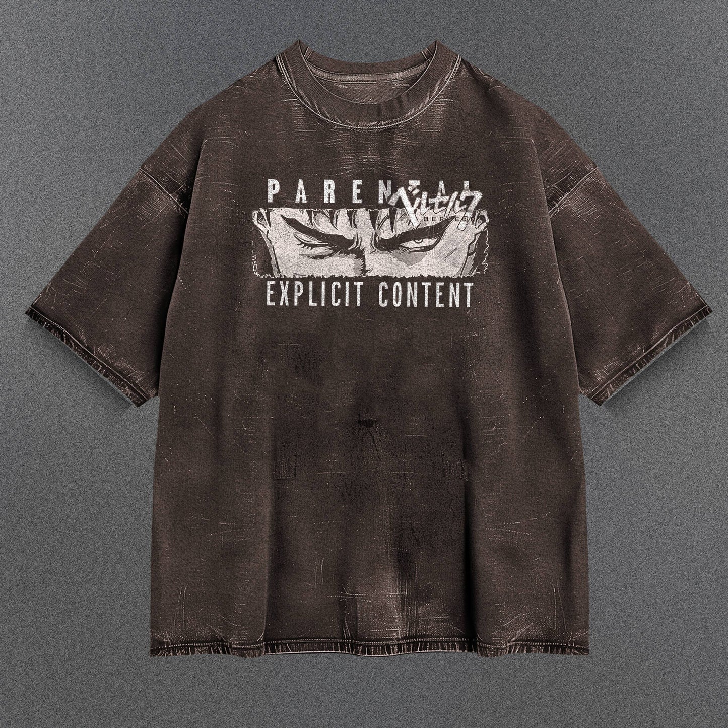 Berserk Chic Brown Washed T-Shirt