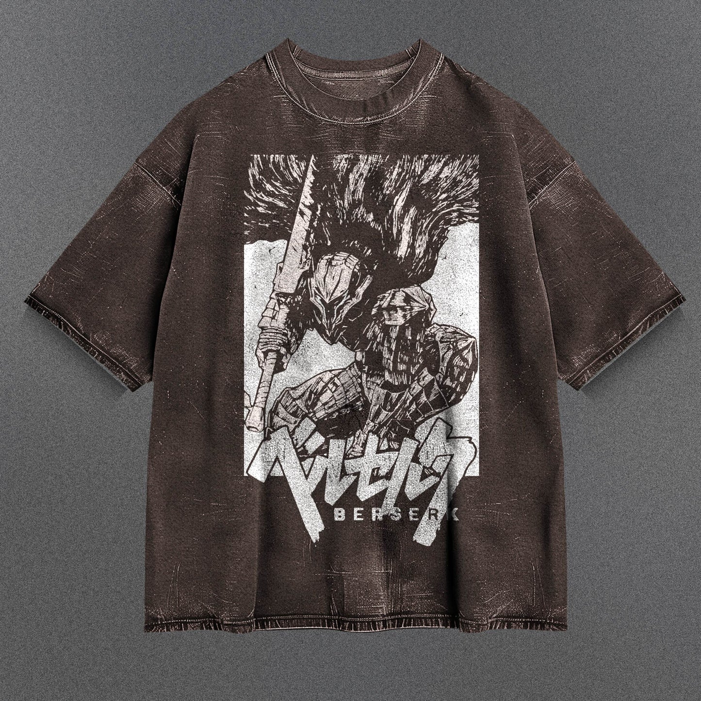 Berserk Practical Brown Washed T-Shirt