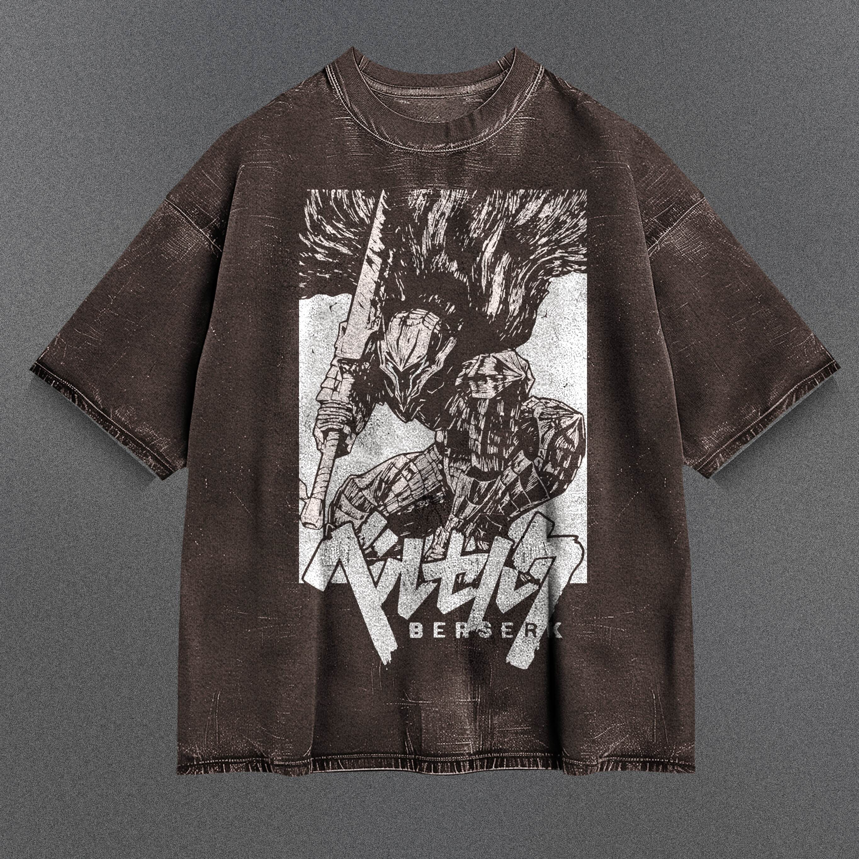 Berserk Practical Brown Washed T-Shirt