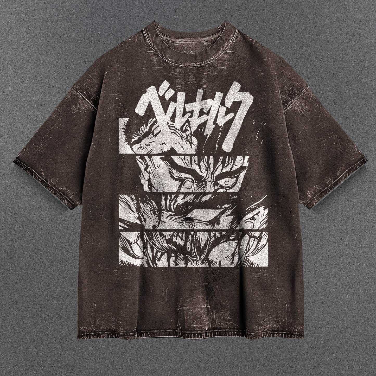 Berserk Easygoing Brown Washed T-Shirt