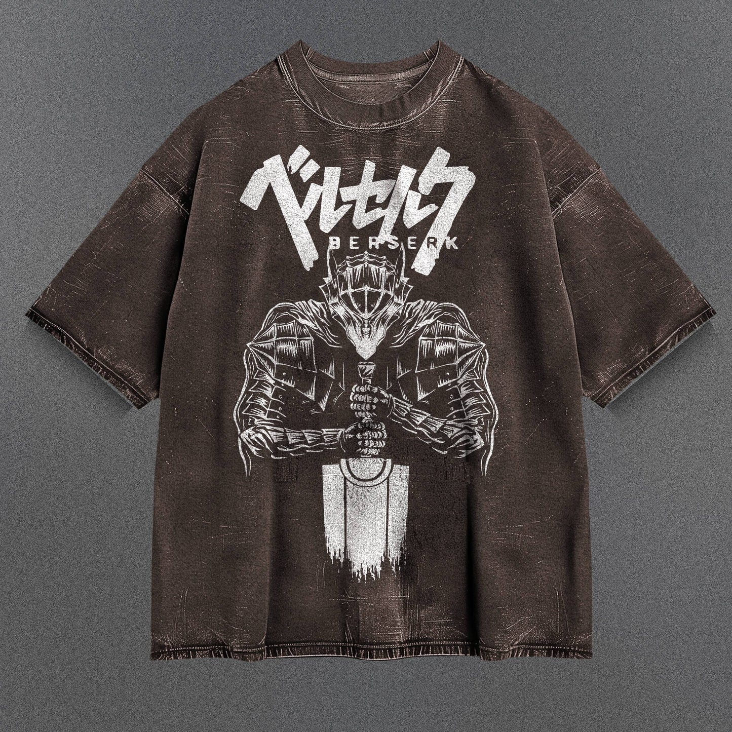 Berserk Trendy Brown Washed T-Shirt