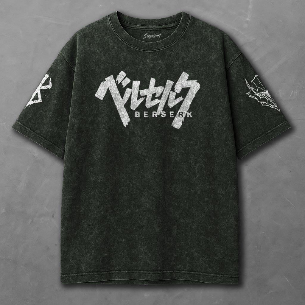 Berserk Vibrant Green Washed T-Shirt