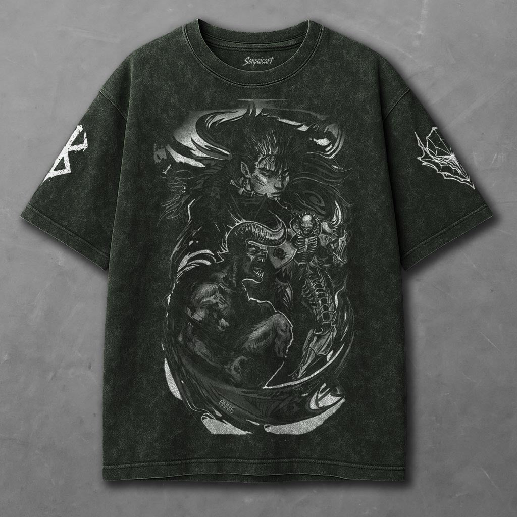 Berserk Breezy Green Washed T-Shirt