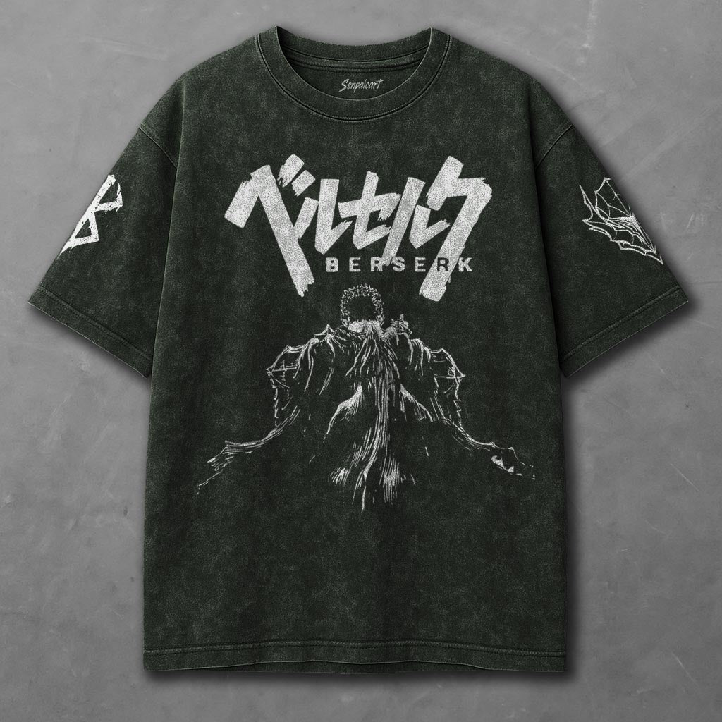 Berserk Smooth Green Washed T-Shirt
