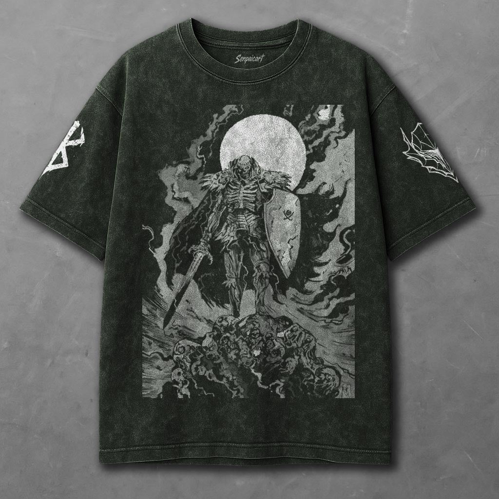 Berserk Lightweight Green Washed T-Shirt