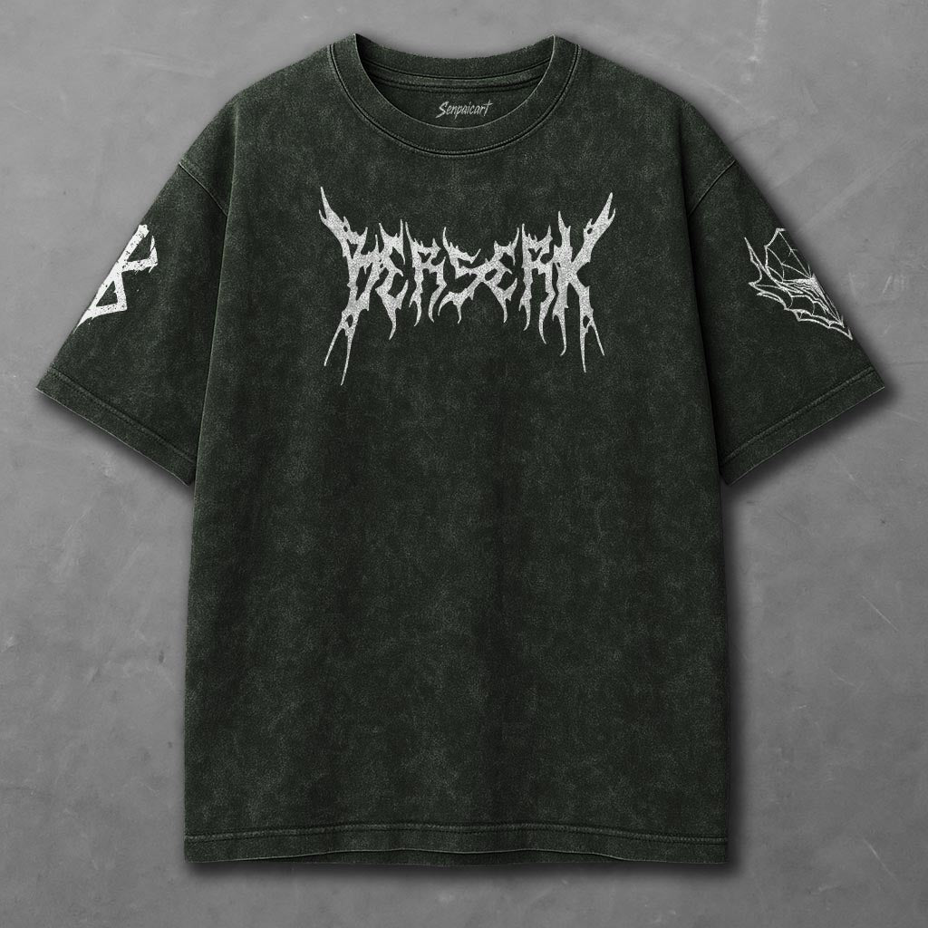 Berserk Slouchy Green Washed T-Shirt