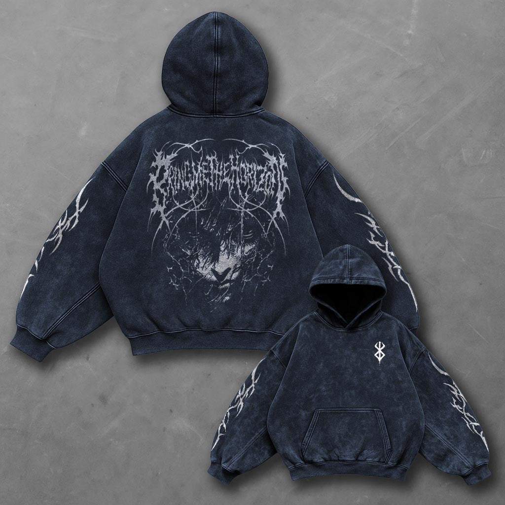 Berserk Essential Blue Washed Hoodie