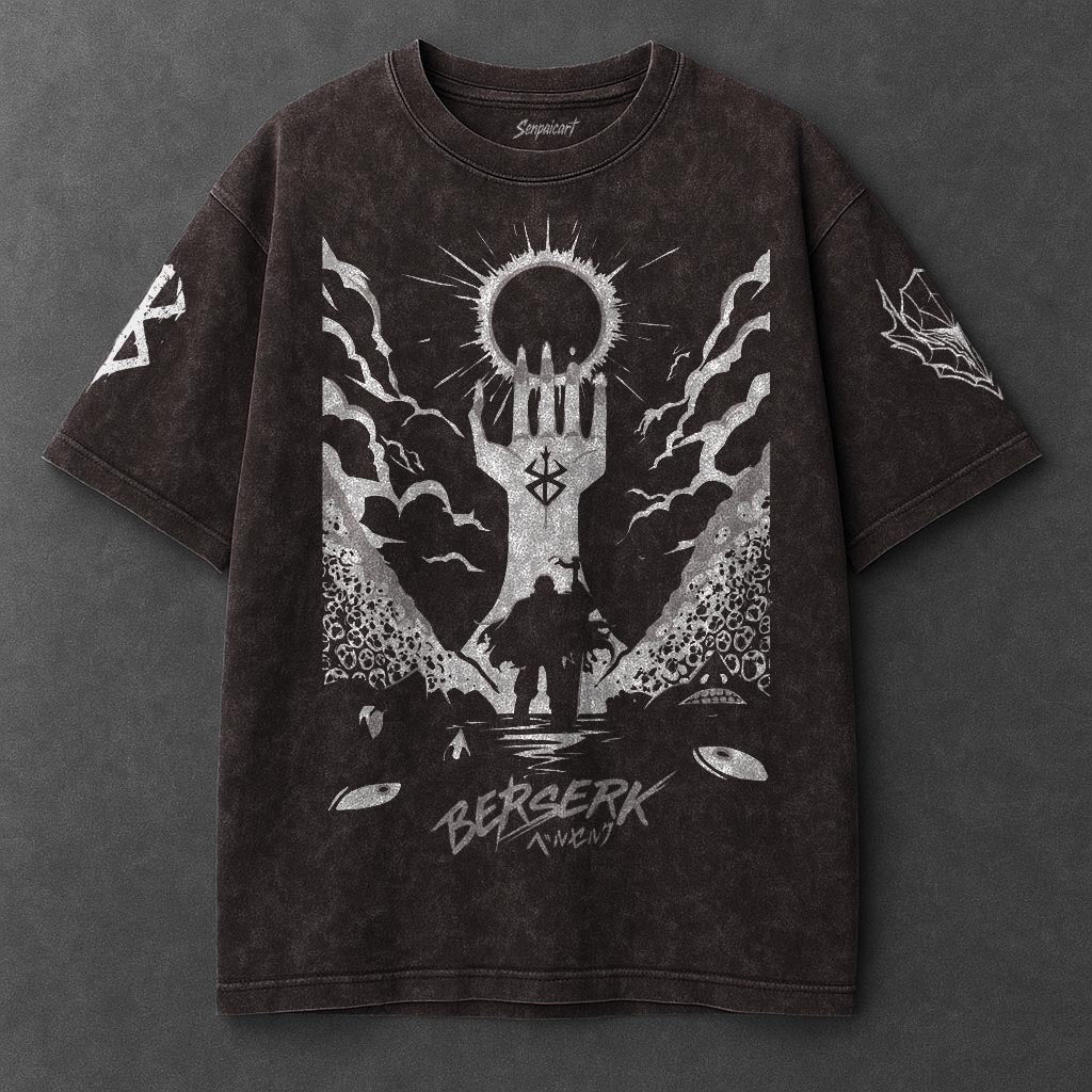 Berserk Premium Comfy Brown Washed T-Shirt