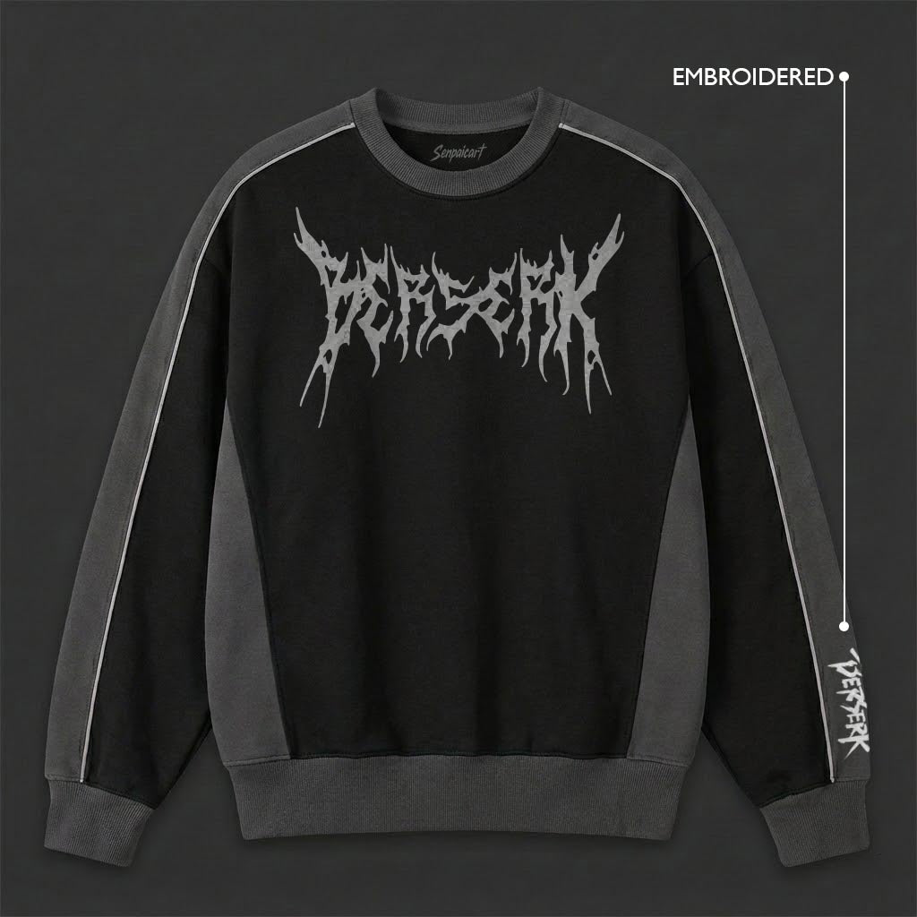 Berserk Signature Black Grey Sweatshirt