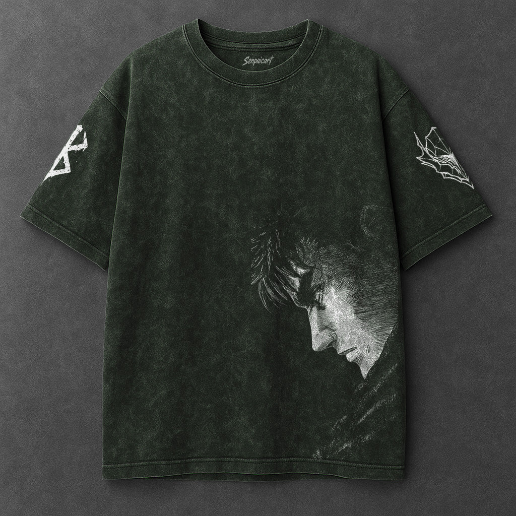 Berserk Premium Cool Vintage Green Washed T-Shirt