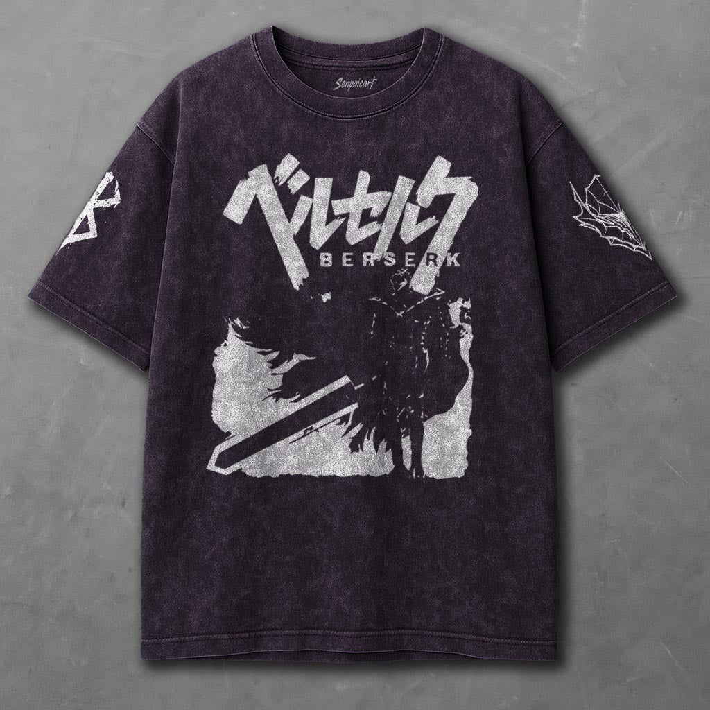 Berserk Spacious Violet Washed T-Shirt