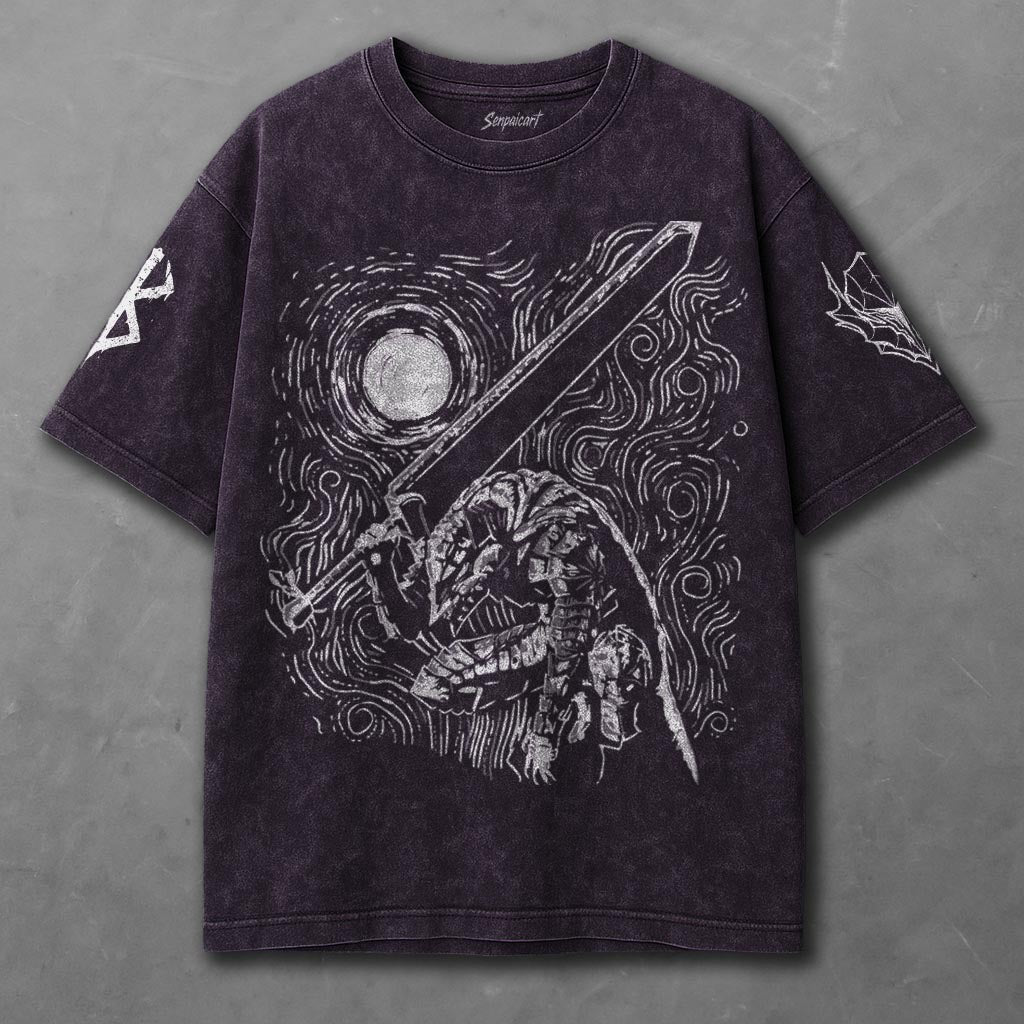 Berserk Lightweight Violet Washed T-Shirt