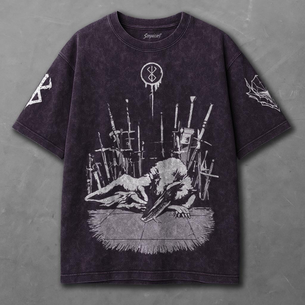 Berserk Airy Violet Washed T-Shirt