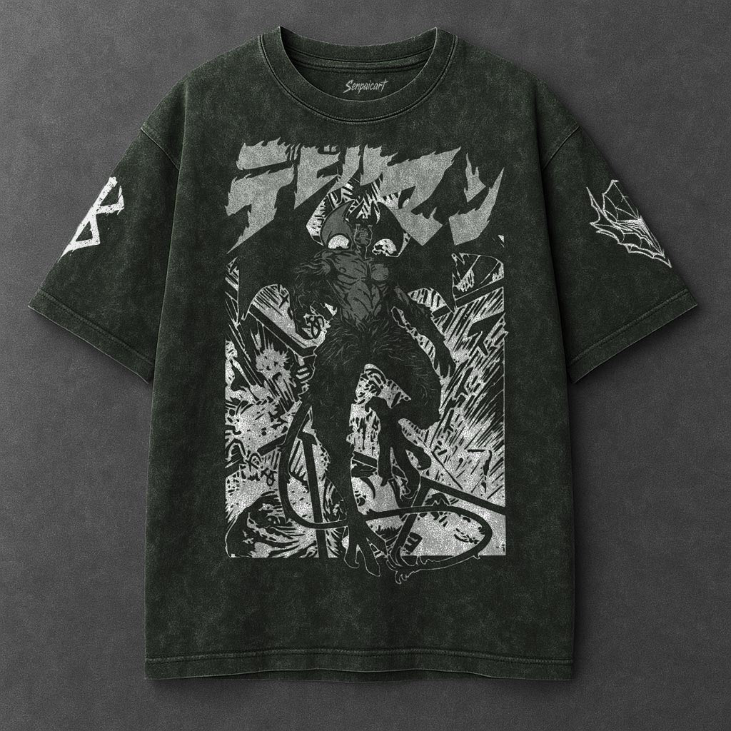Berserk Premium Breezy Vintage Green Washed T-Shirt