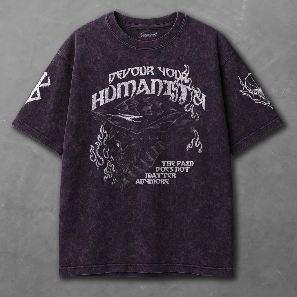 Berserk Laid-back Violet Washed T-Shirt
