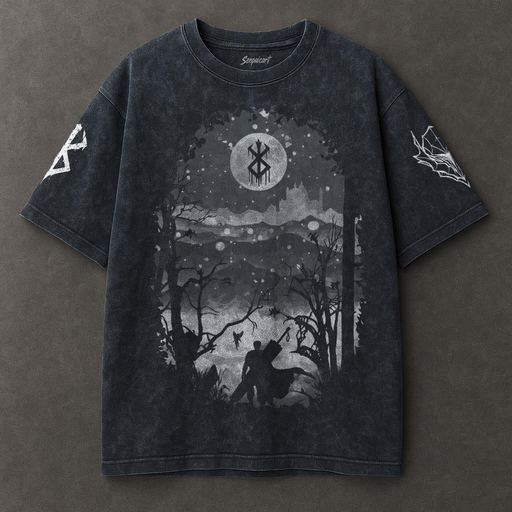 Berserk Spacious Blue Washed T-shirt