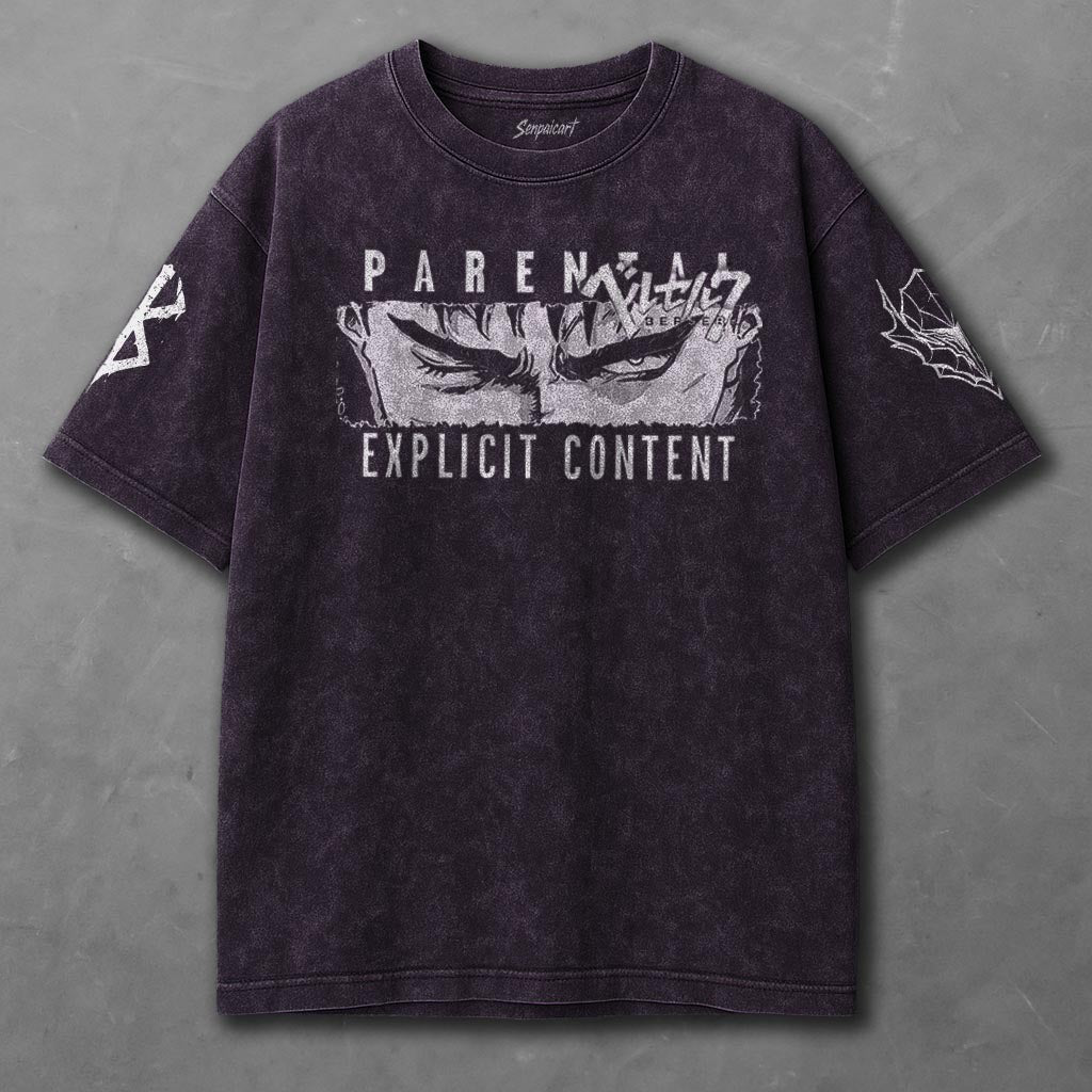 Berserk Sleek Violet Washed T-Shirt