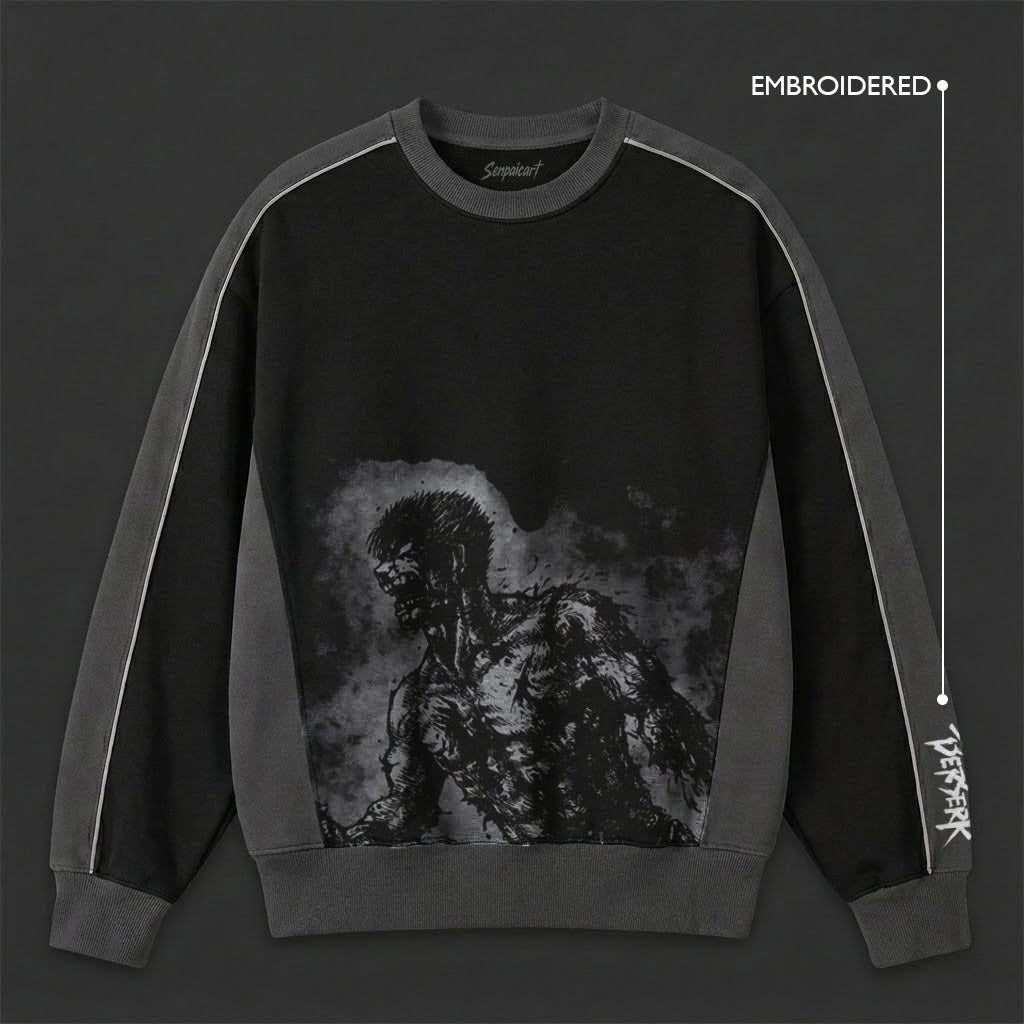Berserk Clean Black Grey Sweatshirt