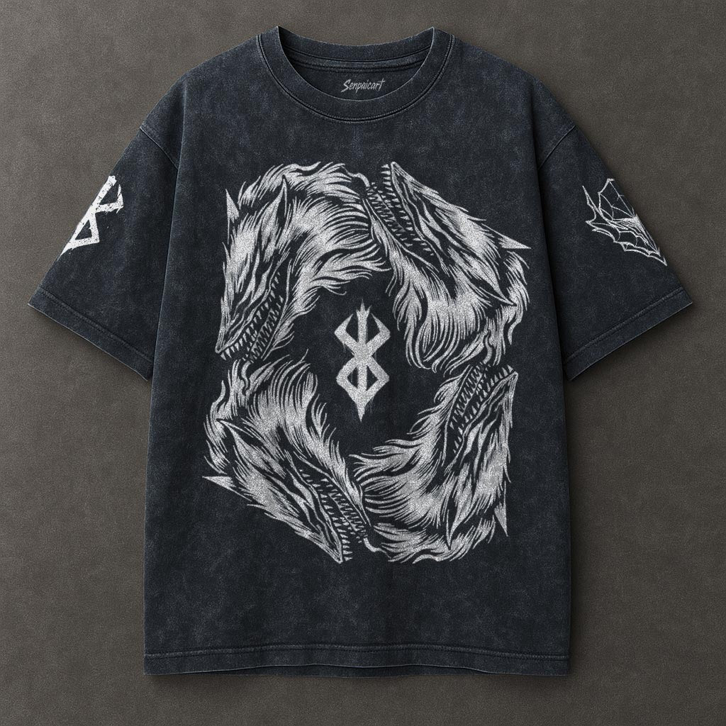 Berserk Trendy Blue Washed T-shirt