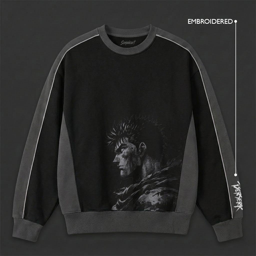 Berserk Premium Black Grey Sweatshirt