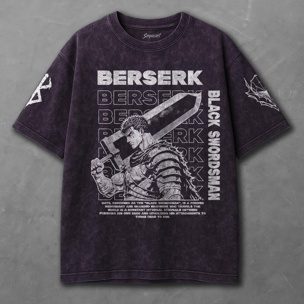 Berserk Unfitted Violet Washed T-Shirt