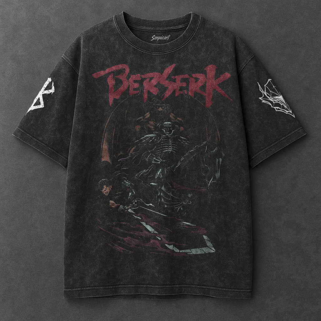 Berserk Classic Sleek Black Washed T-Shirt