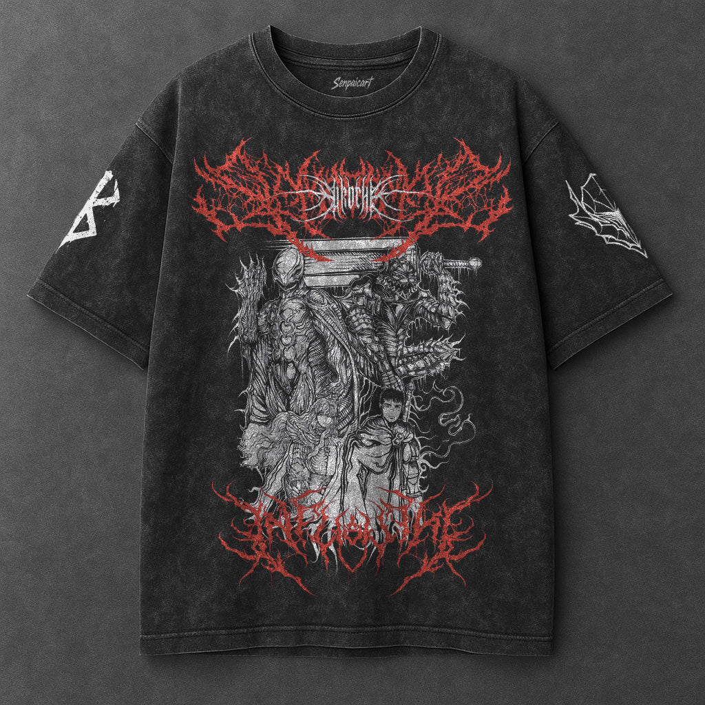 Berserk Classic Signature Black Washed T-Shirt