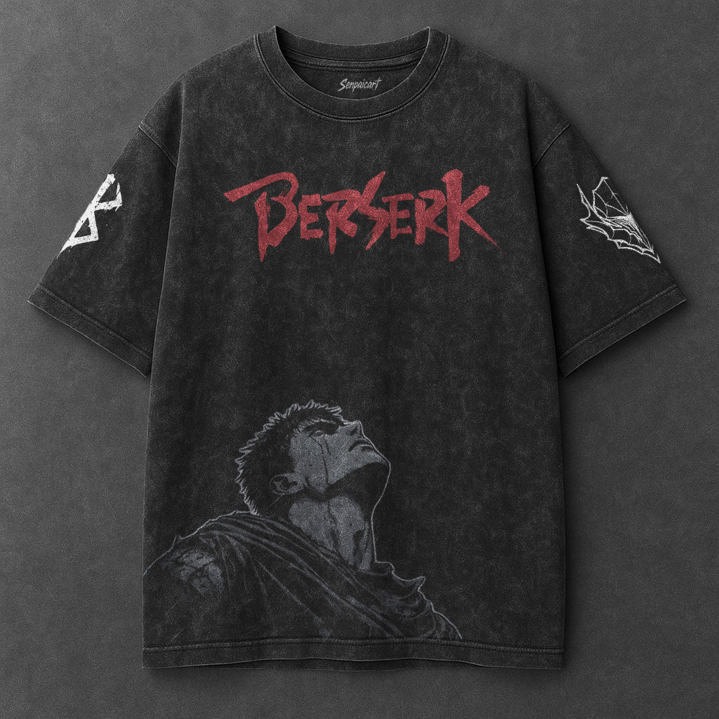 Berserk Classic Premium Black Washed T-Shirt