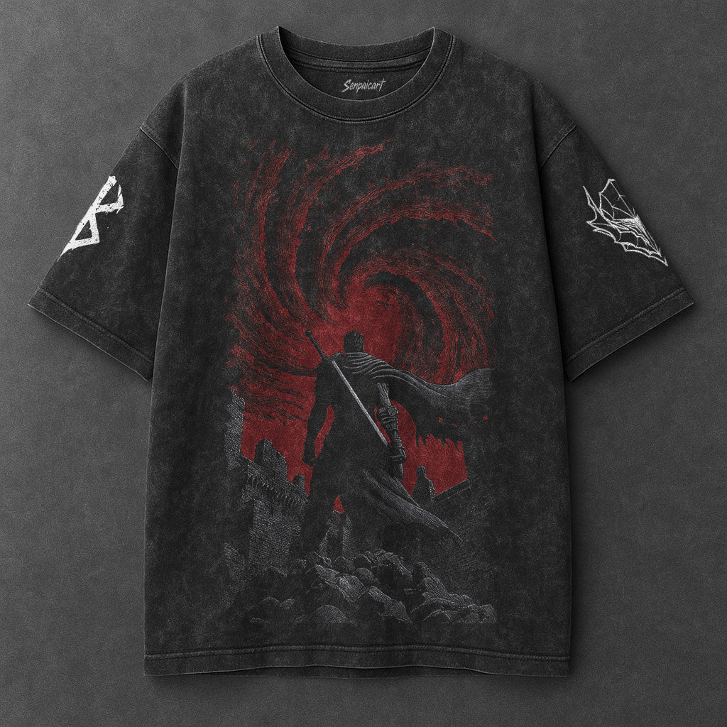 Berserk Classic Clean Black Washed T-Shirt