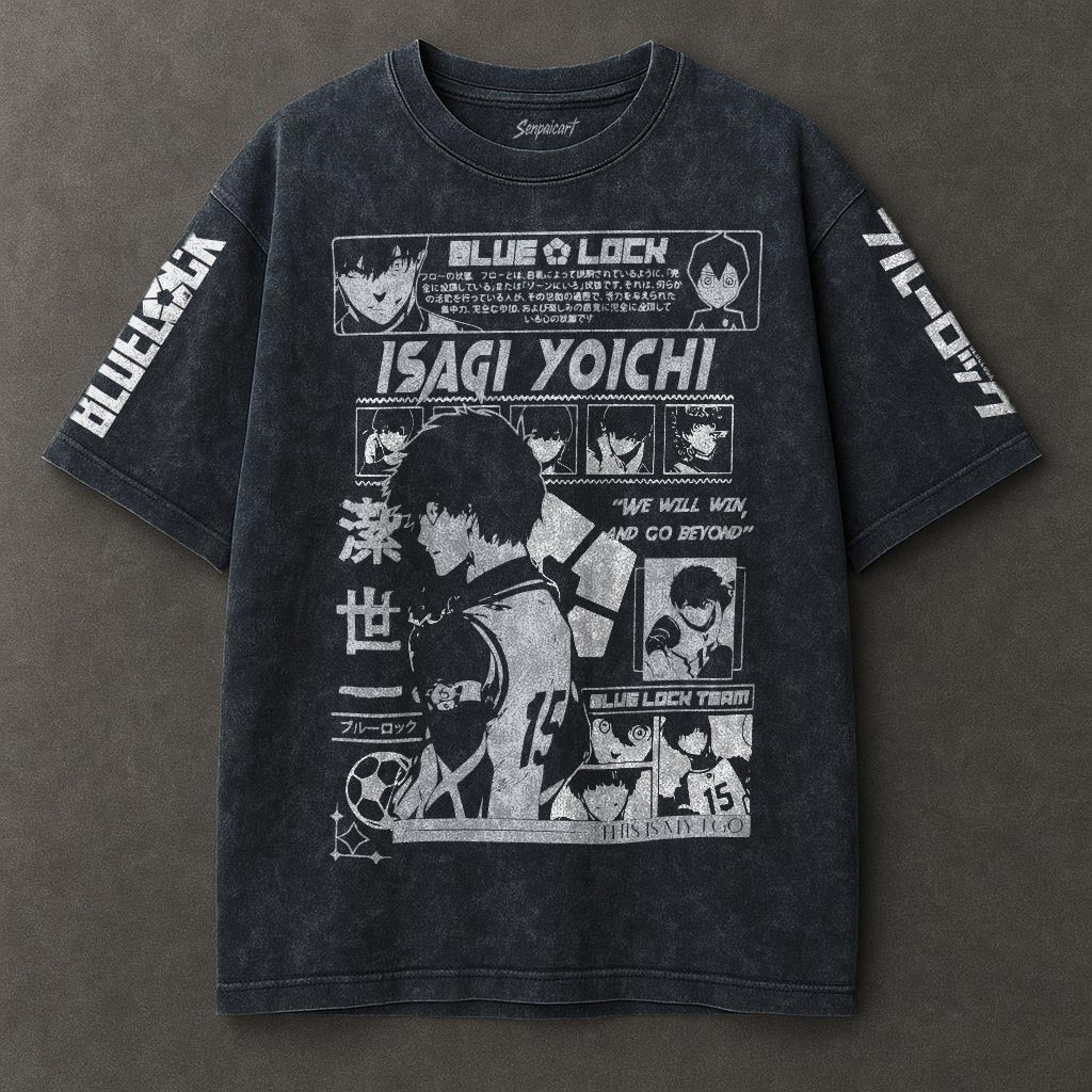 Blue Lock Soft Blue Washed T-shirt