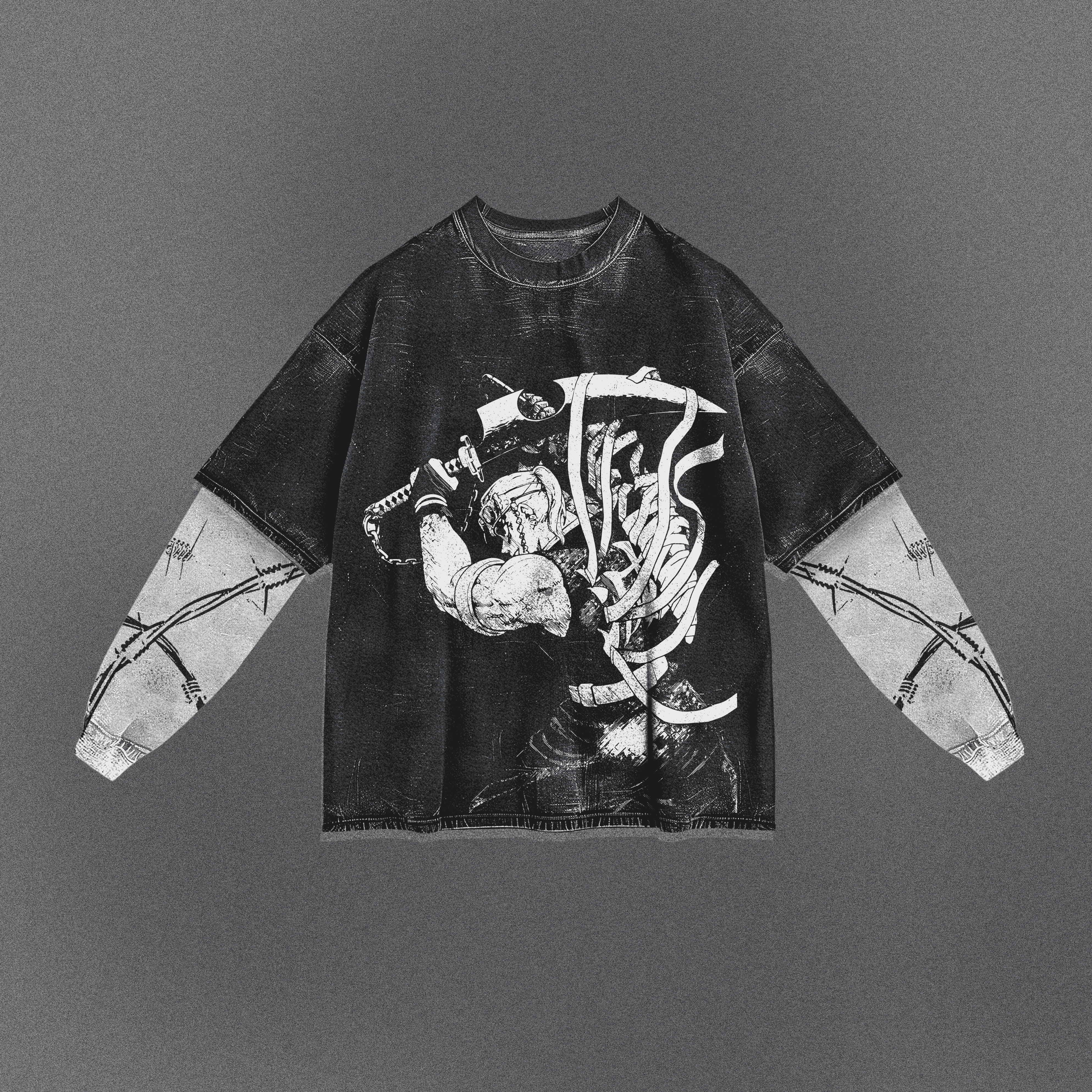 Demon Slayer Breathable Double Sleeve T-shirt