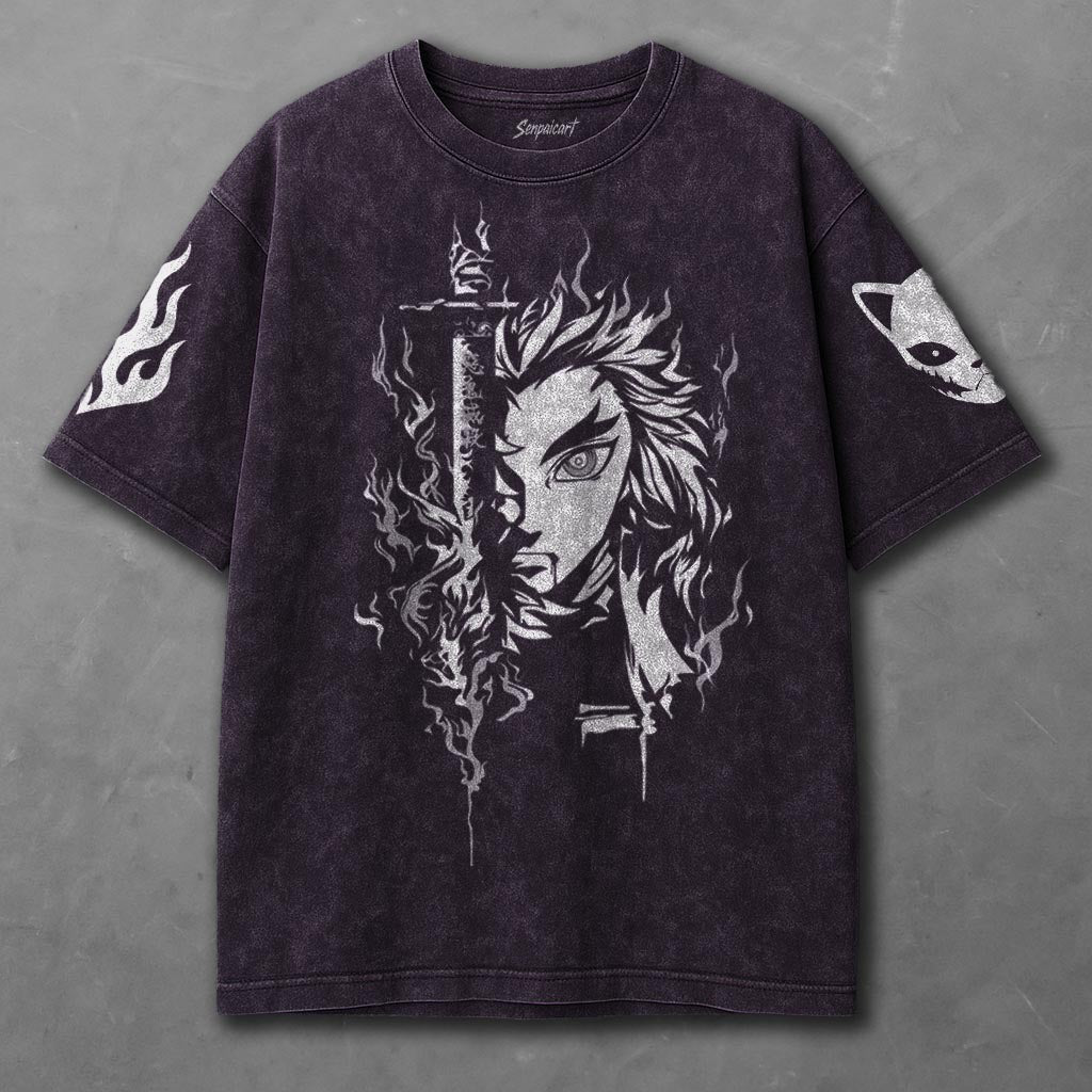 Demon Slayer Lightweight Violet Washed T-shirt