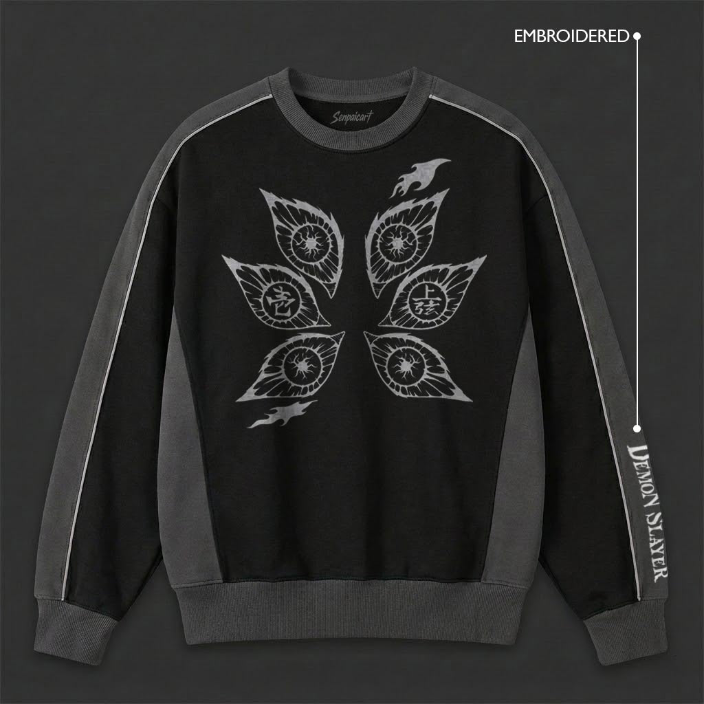 Demon Slayer Essential Black Grey Sweatshirt